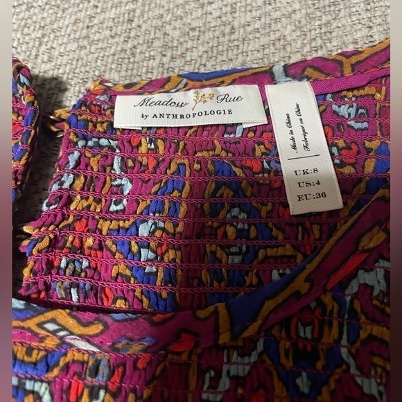 Meadow Rue by Anthropologie blouse size 4 US - Picture 5 of 6